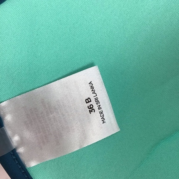 Shade & Shore Teal Net Bikini Top Light Lift | 36B - Picture 10 of 11